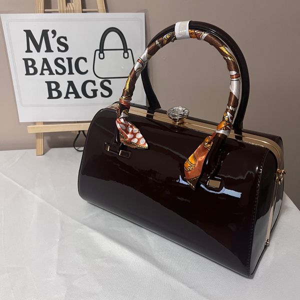 Brown Patent Leather 