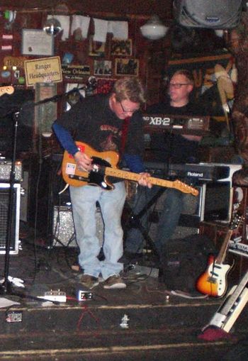 Mike in the background at the Blue Moon Seattle
