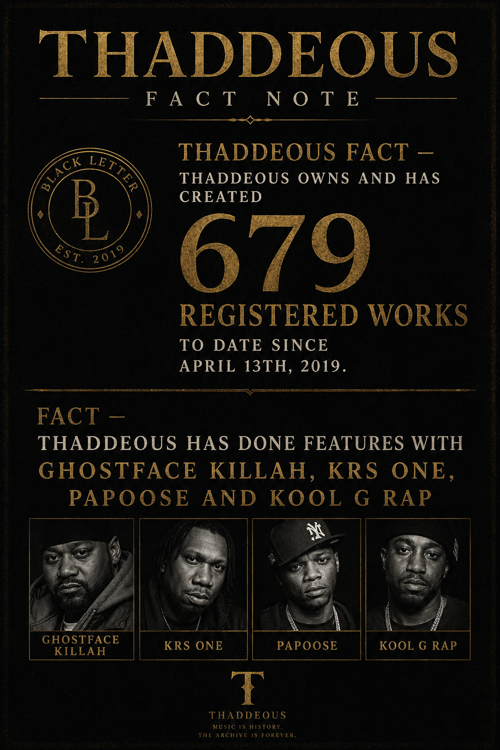 Thaddeous Facts | Thaddeous Feat. GhostfaceKillah | Thaddeous Ft. KRS ONE | Thaddeous Ft. Papoose |