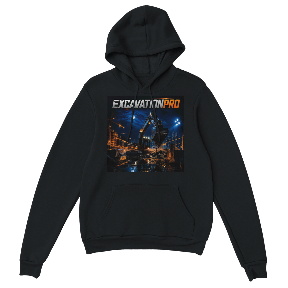 Working Under Moonlight - Classic Unisex Pullover Hoodie