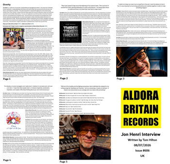 Jon Henri - Aldora Britain Records Interview 08/07/2026
Written by Tom Hilton
UK
