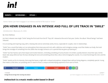 Jon Henri Smile review indieoclock Brazil
