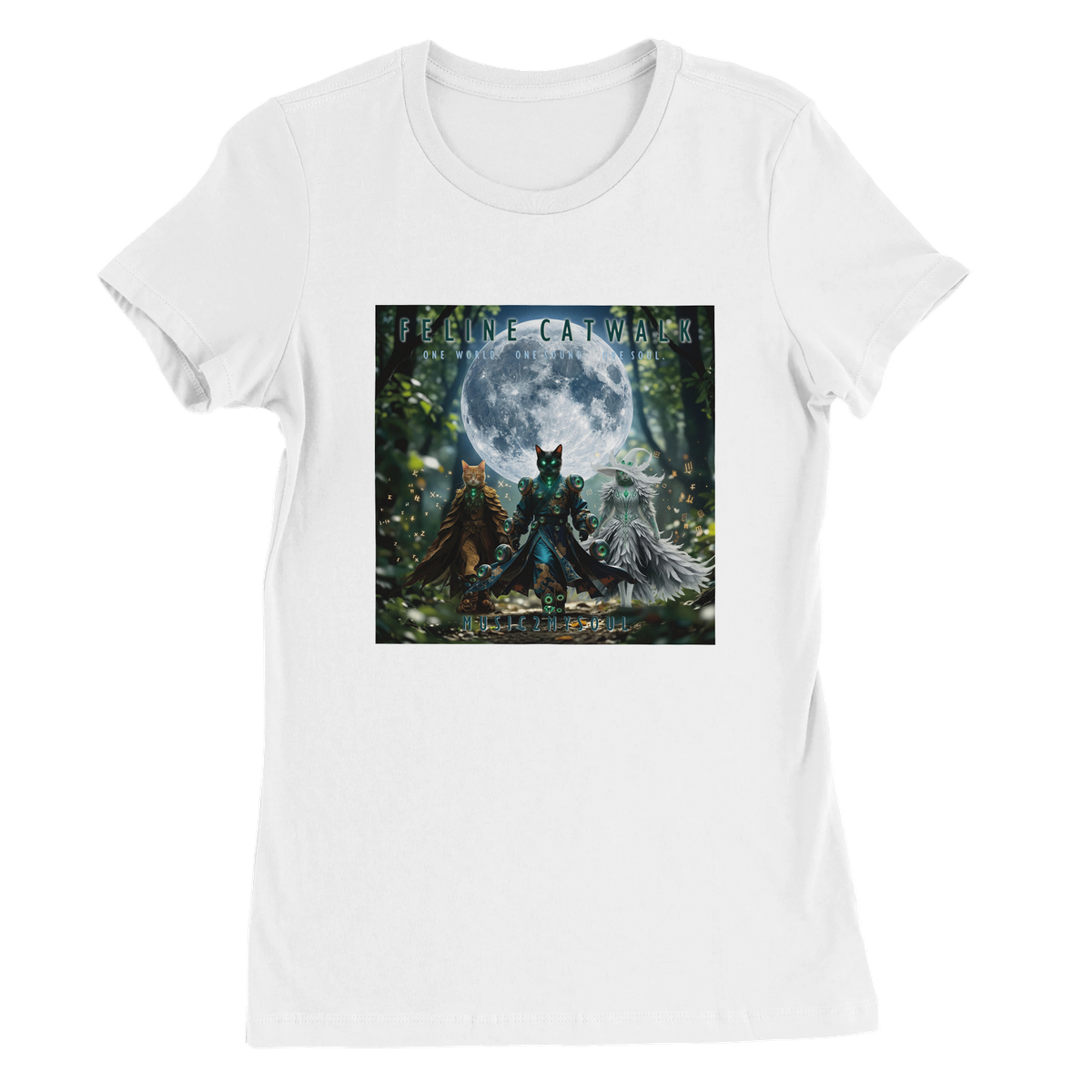 Feline Catwalk - Women’s Cut T-Shirt