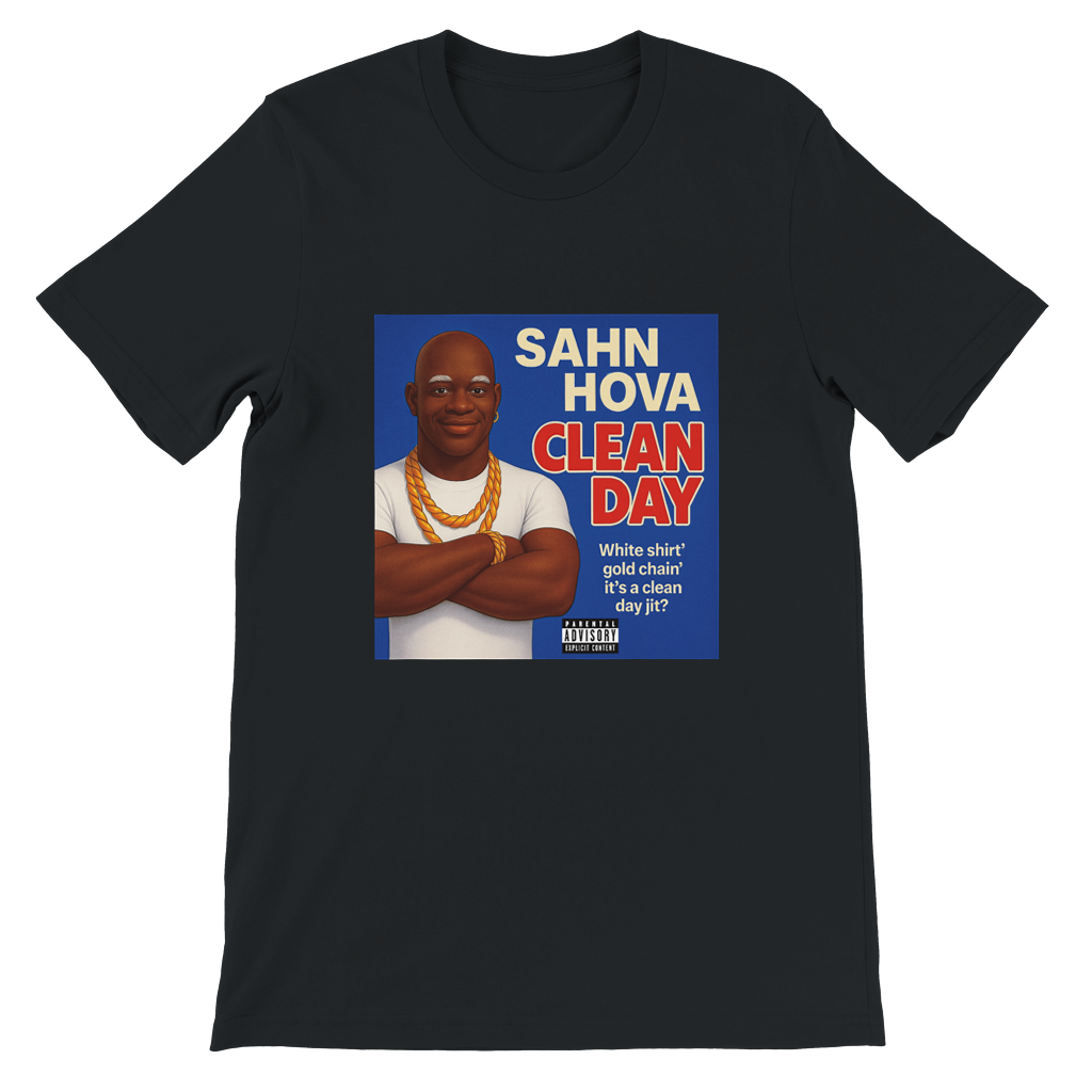 CLEAN DAY (White Shirt, Gold Chain) - Unisex T-Shirt