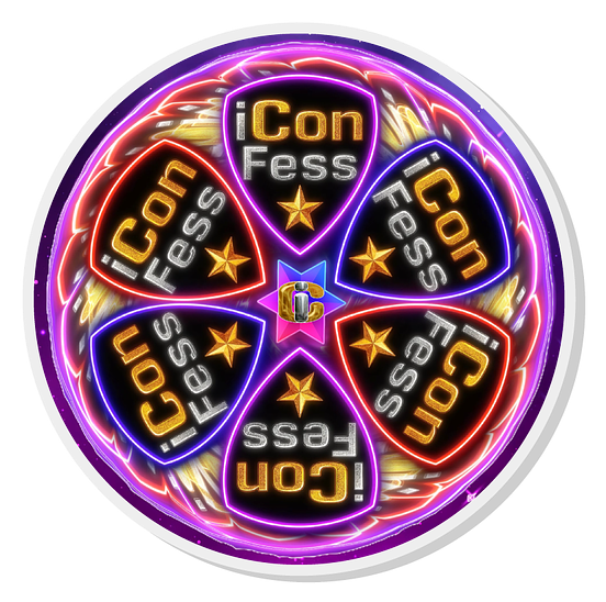 1-3/4" Neon Lotus Pin