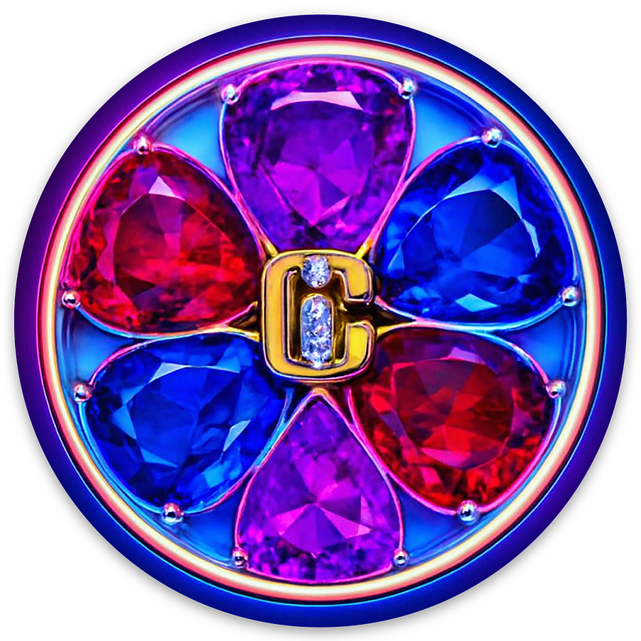 NEON LOTUS BLING MAGNET
