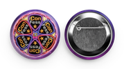 2-1/4" Neon Lotus Button