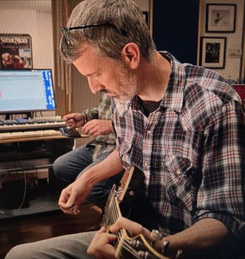 Guitar overdub at Right Coast. Columbia PA.
