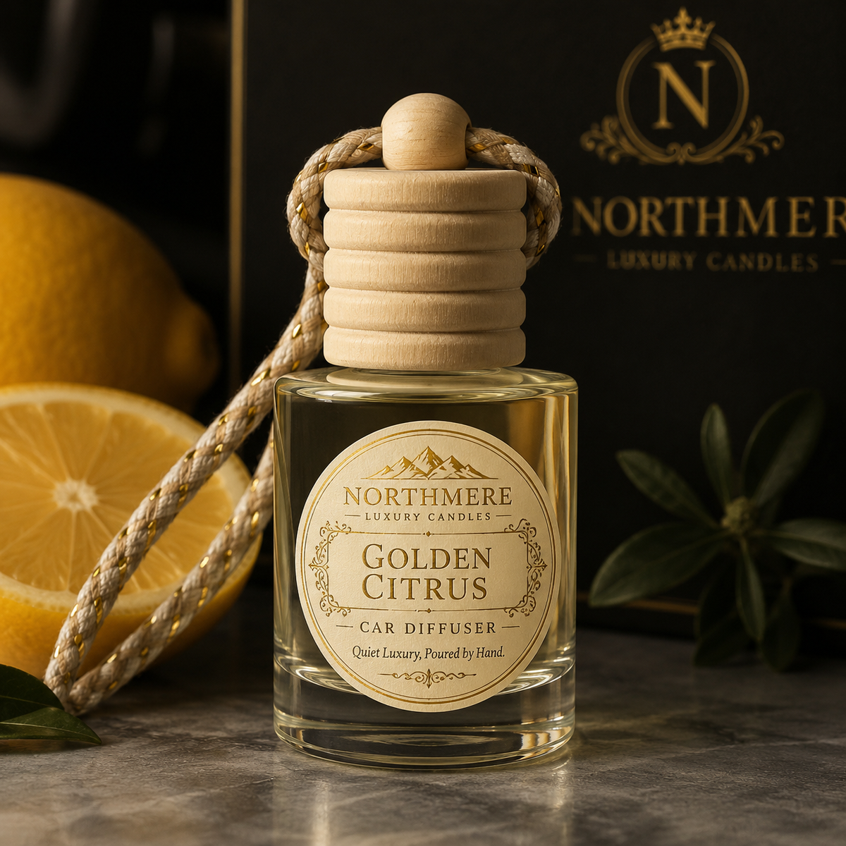 Golden Citrus Car Diffuser