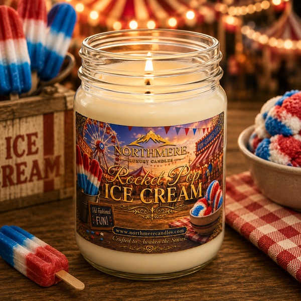 Rocket Pop Ice Cream 10oz Mason Jar Candle