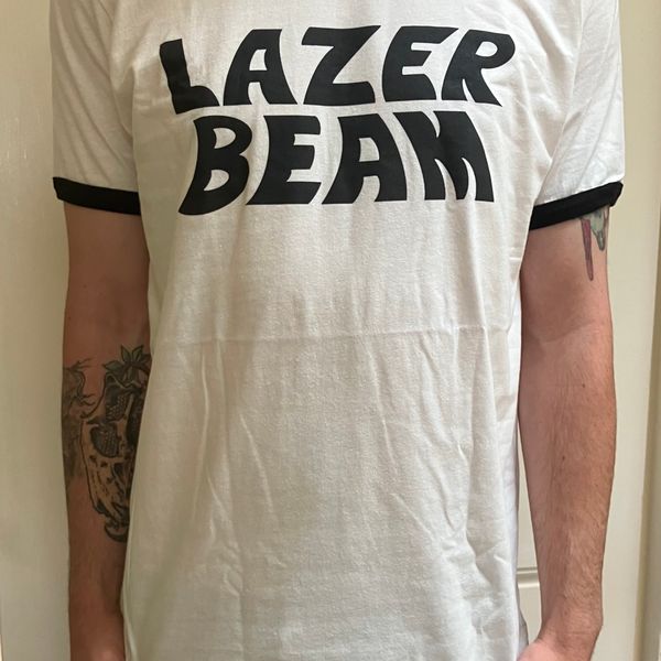 White / Black Ringer T Shirt