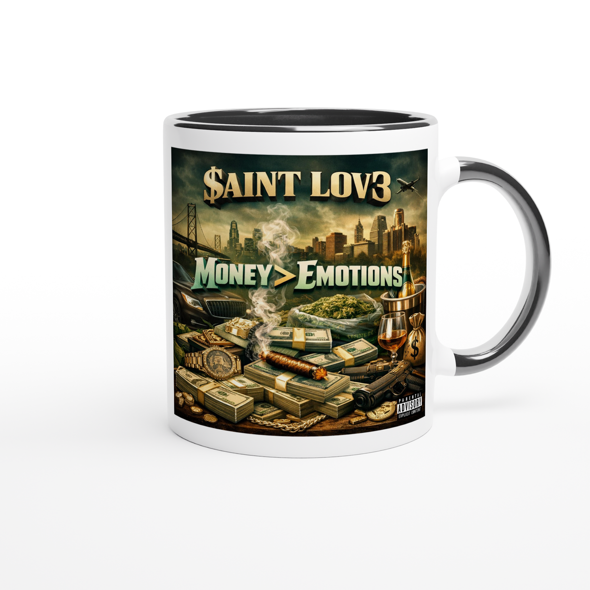 Money Over Emotions - Ceramic Mug