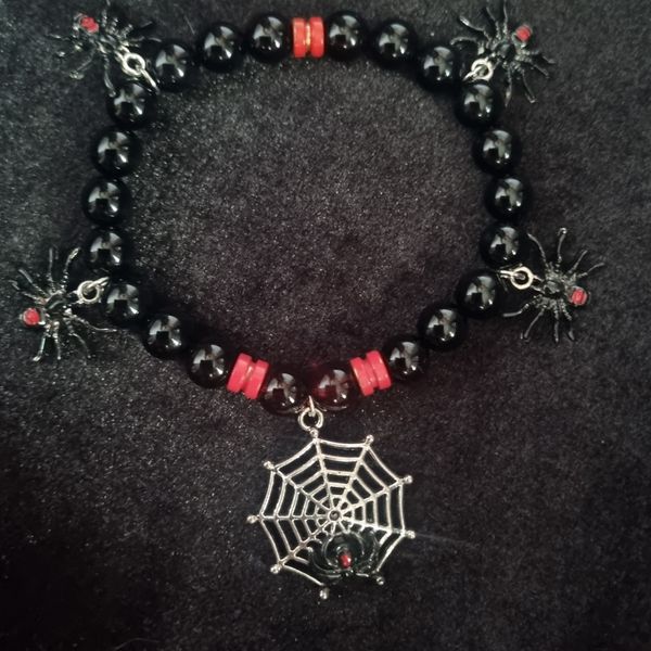 NEW!! BLACK WIDOW BASS BALL END BRACELET