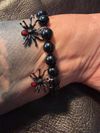 NEW!! BLACK WIDOW BASS BALL END BRACELET