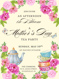 CANCELLED 😔- An Afternoon in Bloom: A Mother’s Day Tea Party