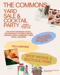 Indoor Yard Sale and Cocktail Party