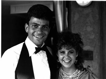 On the set with Linda Blair.  Very sweet.

