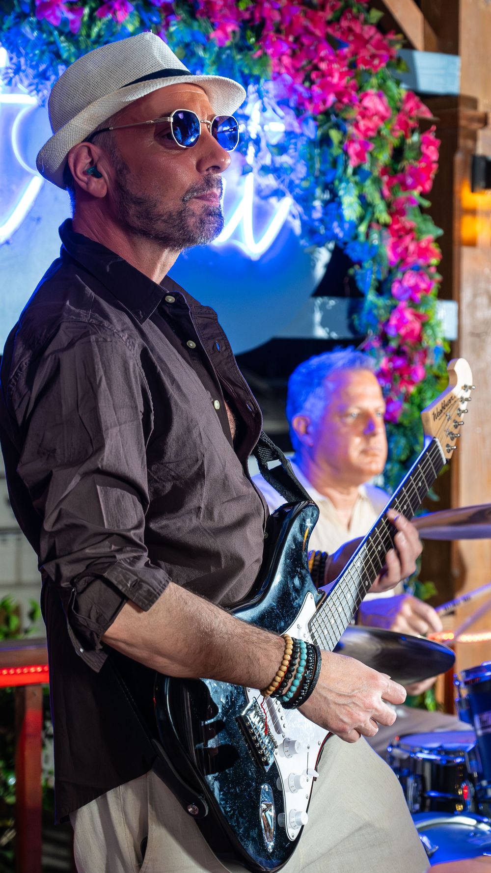Claudio Lombardi, guitarist Santa Claus Goes to Antigua