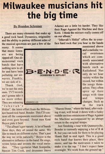 Wisconsin State Journal (Feb, 2000)
