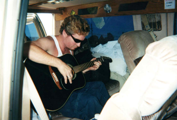 Kent in the van (AKA,The Poodle Den)

