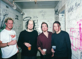 Backstage somewhere while with Queensryche (2000)
