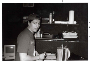 Matt, during recording of Joe. 1994 @ Warehouse Studio.
