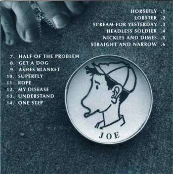 Back cover of "Joe" album

