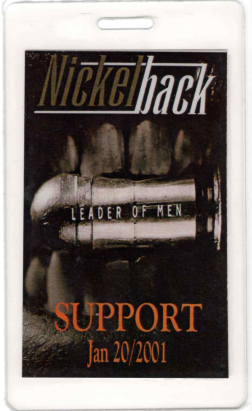 Nickelback tour laminate
