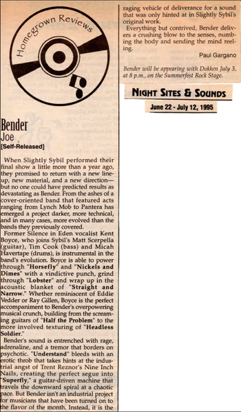 First review of "Joe"
