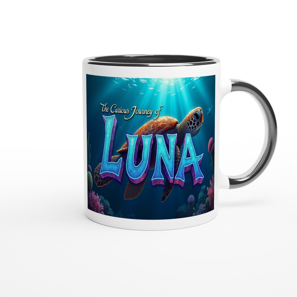 Bed Time Stories For Children: The Curious Journey of Luna the Sea Turtle - Ceramic Mug