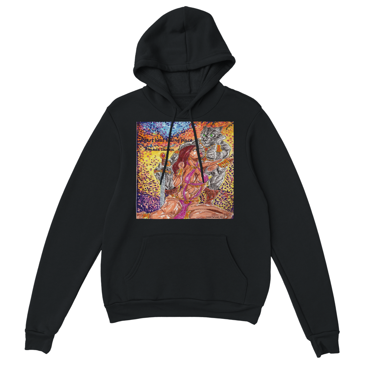 Heart beat hiding place - Classic Unisex Pullover Hoodie