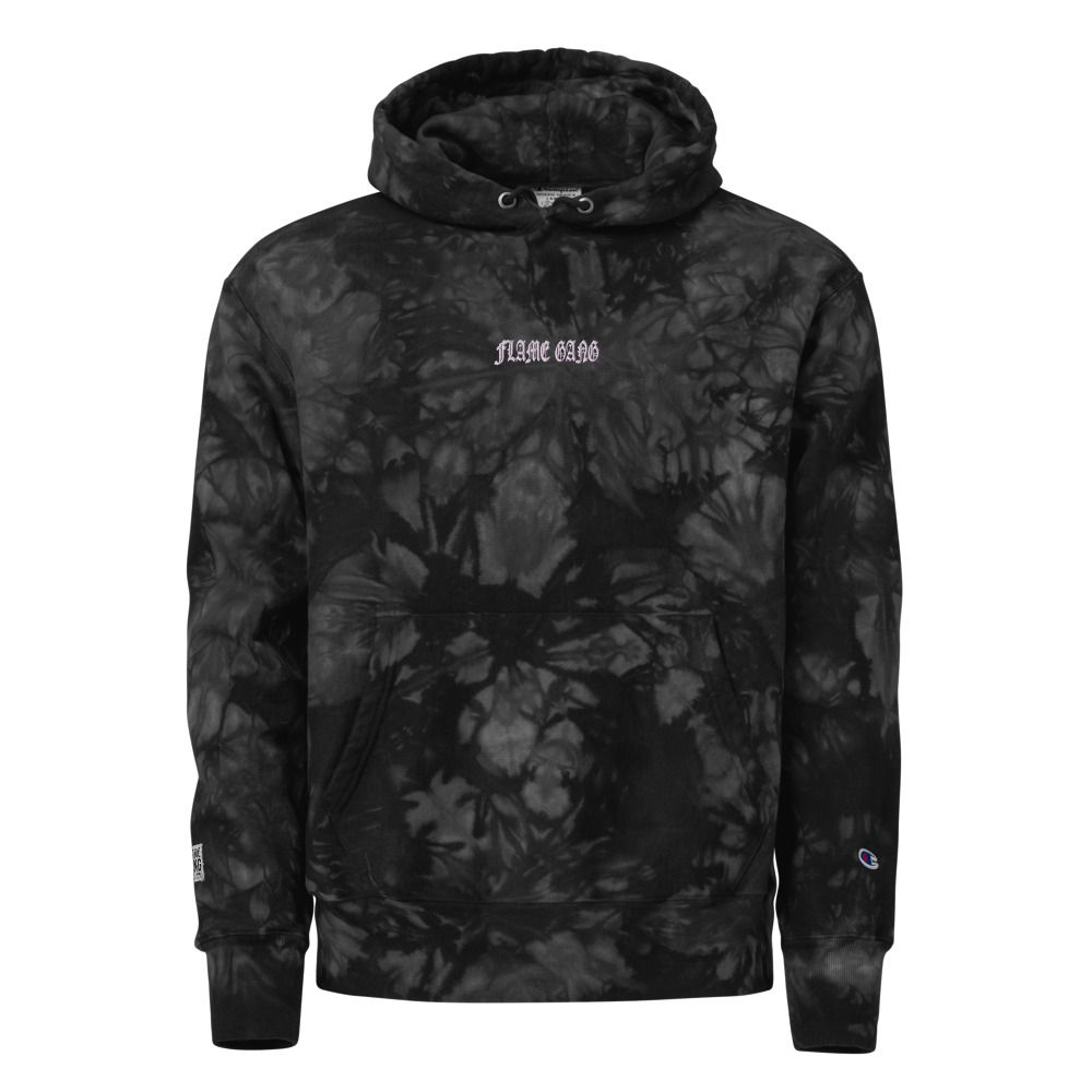 FLAME GANG Champion Tie-Dye Hoodie