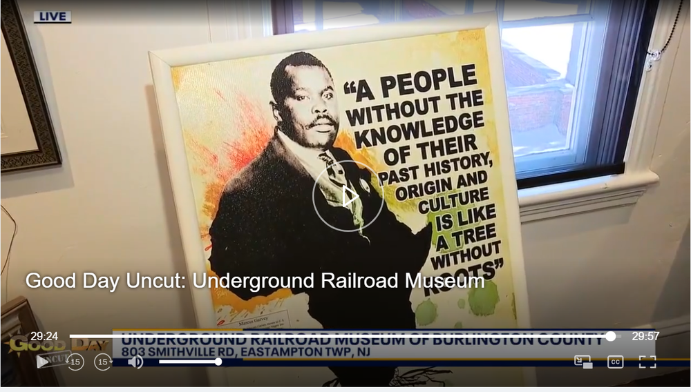 Fox29 Uncut interview Underground Railroad Museum of Burlington County Feb 2026