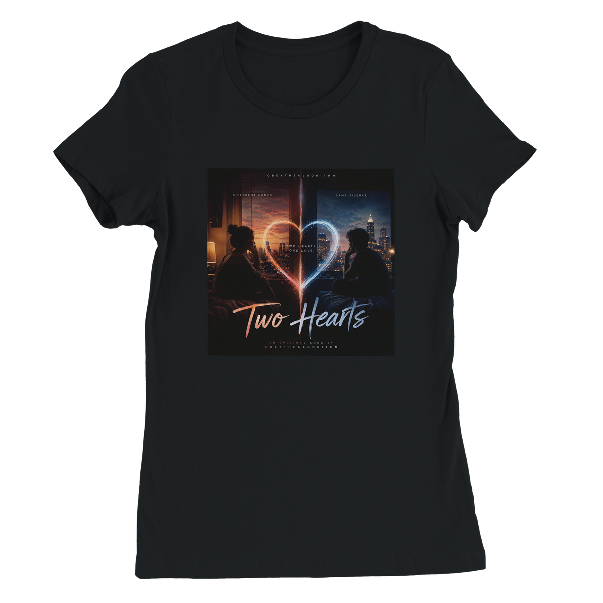 Two Hearts - Women’s Cut T-Shirt