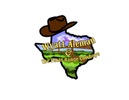 Texas Range Cowboy Logo Sticker