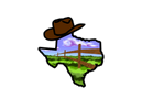 Texas Range Cowboy Logo Sticker