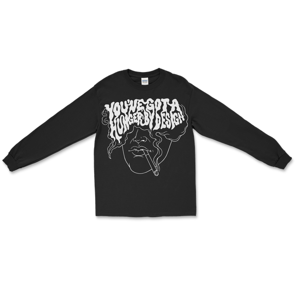 HUNGER BY DESIGN - BLACK LONG SLEEVE SHIRT