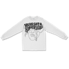 HUNGER BY DESIGN - WHITE LONG SLEEVE SHIRT