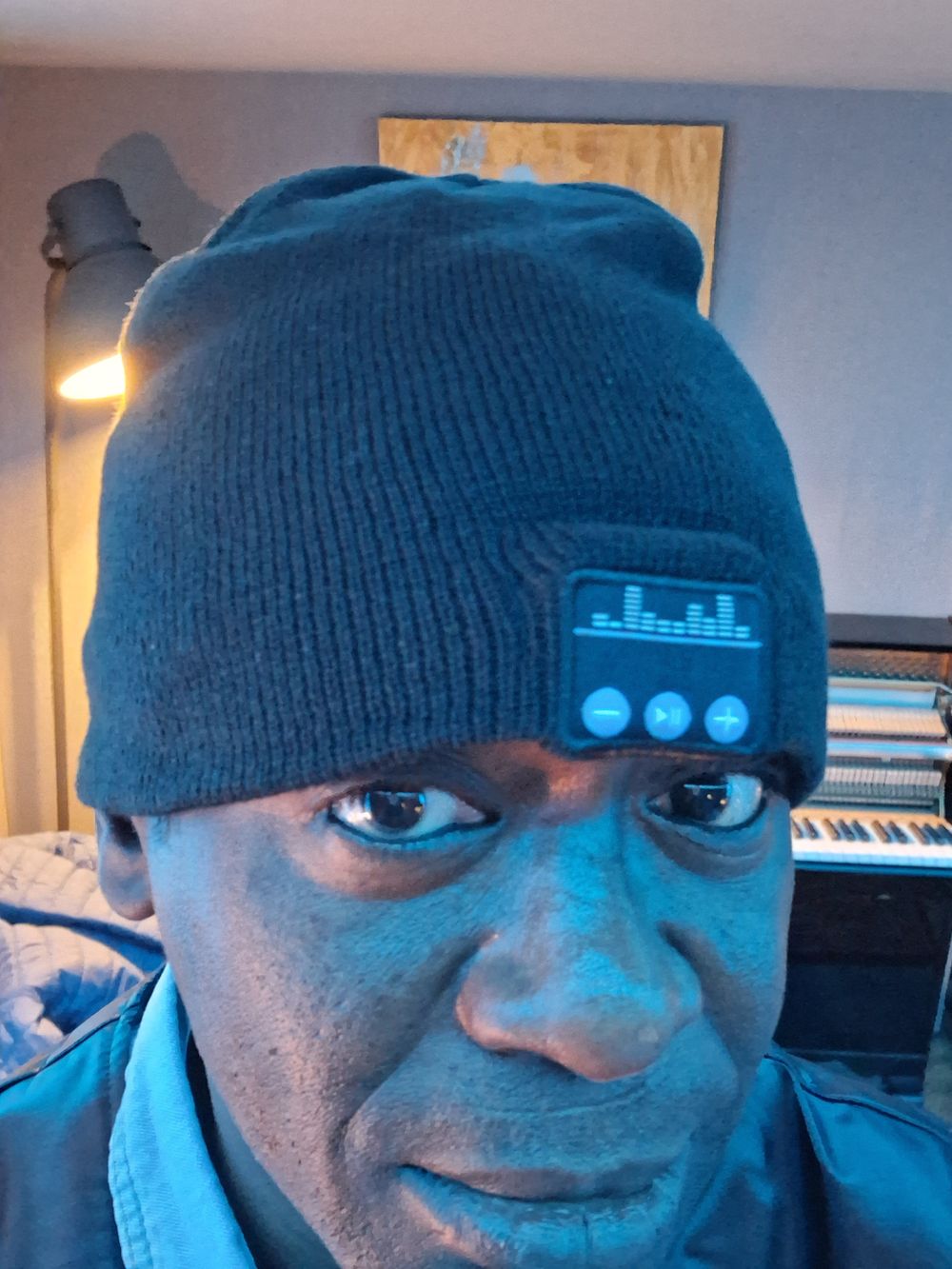 UK Hip Hop Artist, D-screte (Derek Smith) in AudioHaus Recording Studio
