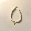 White and gold manta ray necklace 