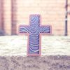 Blue gradient cross