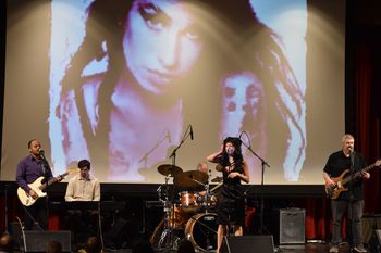 Amy on stage
