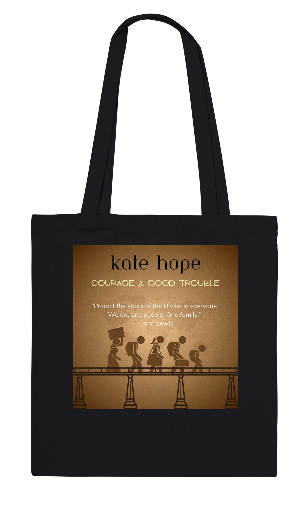 Courage &amp; Good Trouble (feat. Mark Mollica) - Tote bag