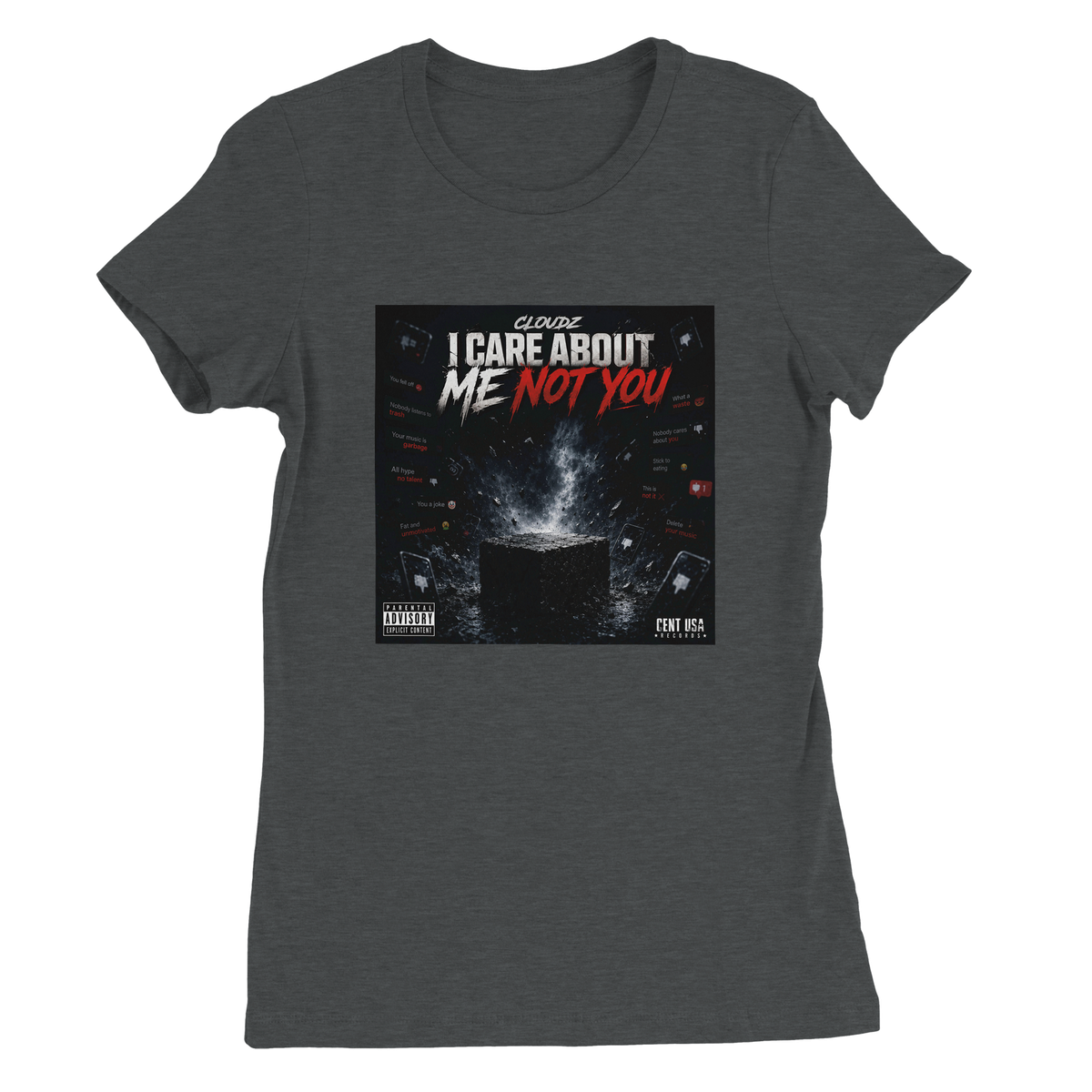 I Care About Me Not You - Women’s Cut T-Shirt