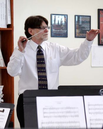 Working with a school band.
