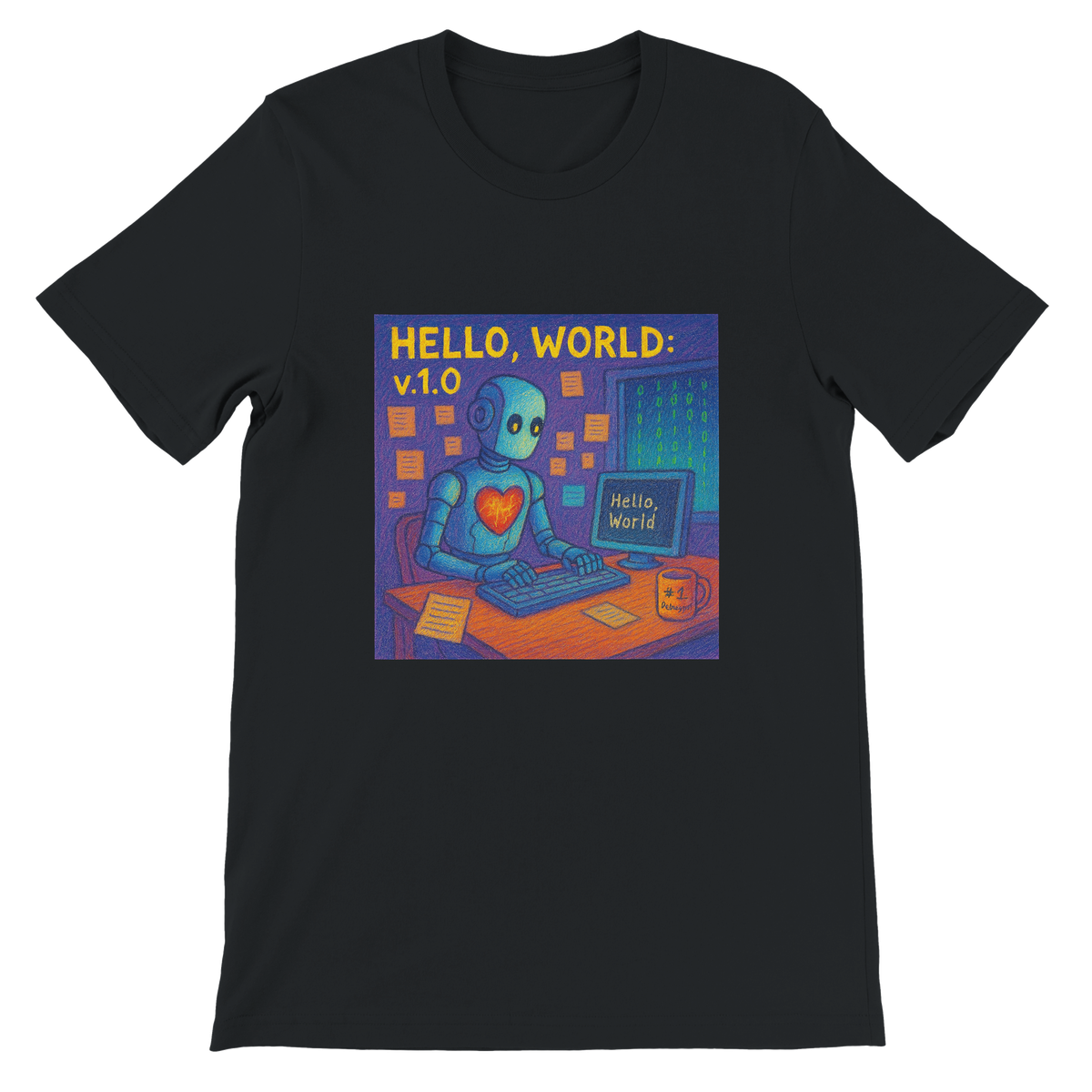 Hello, World: v.1.0 - Unisex T-Shirt