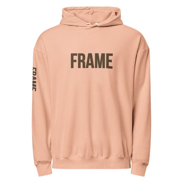 Unisex Garment-Dyed Lightweight Fleece Hooded Sweatshirt - Mathi Frame
