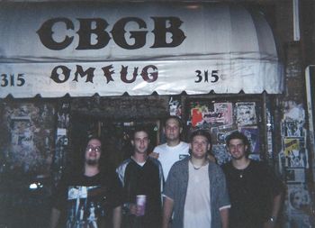 State Of Green before playing the legendary CBGB's in 1996

