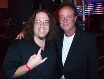Adam with Dennis Lewin, the amazing pianist from Beau Coup
