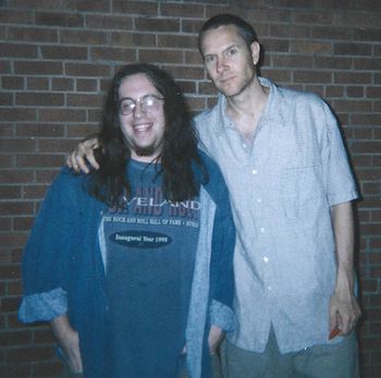 Adam with Paige Hamilton of Helmet, late 1990's
